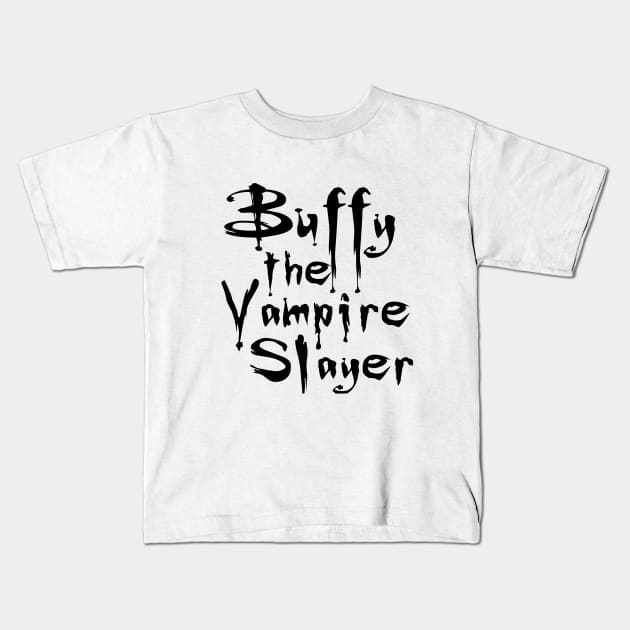 Buffy The Vampire Slayer Kids T-Shirt by isobeldraws